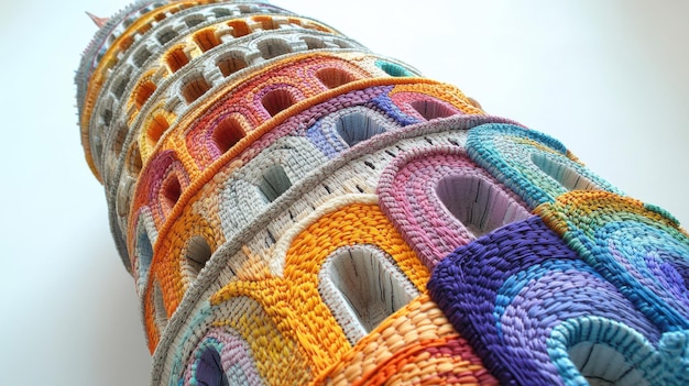 detaliu de cusătură multe culori